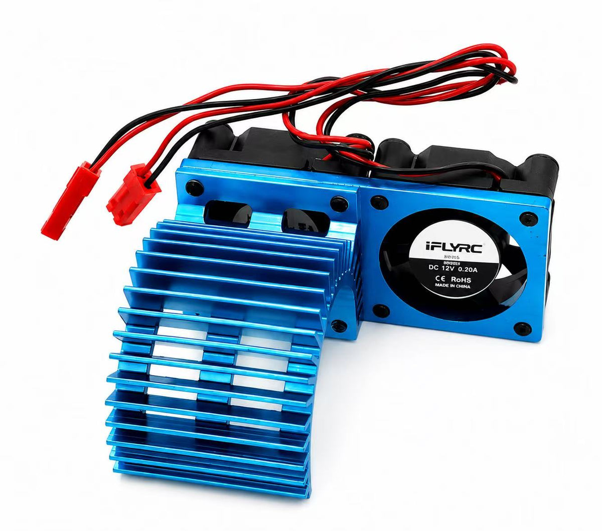 Aluminum Radiator with 5V Twin Cooling Fan for RC Car 540 550 3650 Size Motor