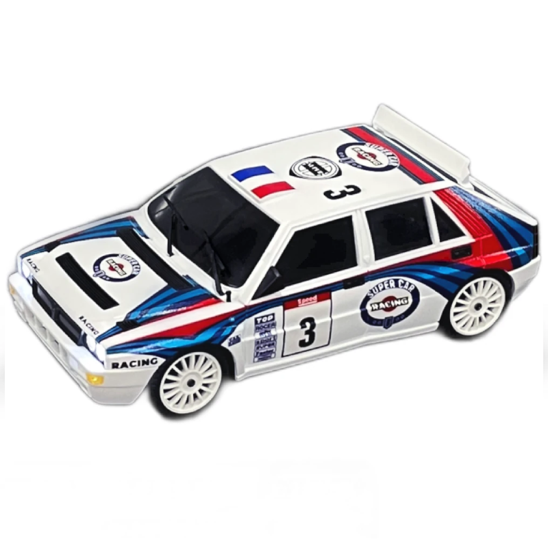 LDRC 2803PRO 1/28 Mini RC Drift Car GTR 2.4GHz 4WD RTR with Gyro Radio Control Cars (White)