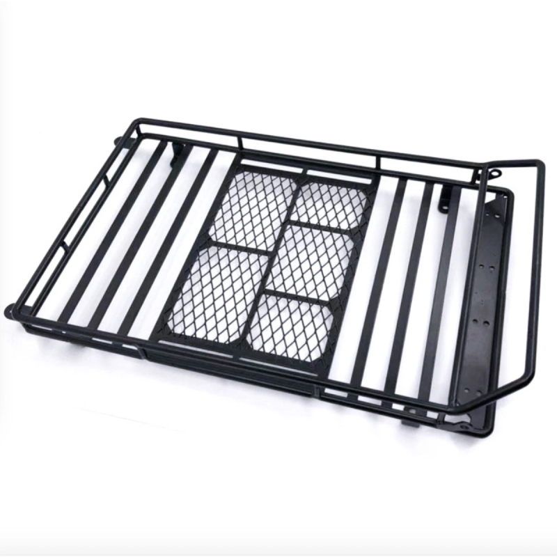 RC Car Roof Luggage Carrier, RC Car Roof Rack Metal Luggage Bracket with LED Light Accessory