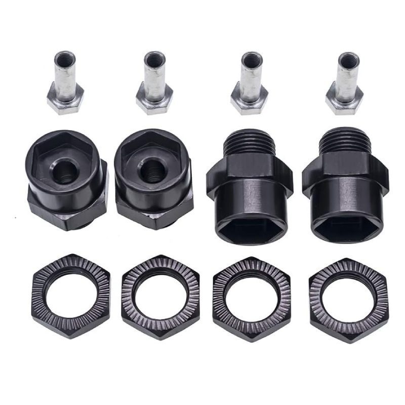 12mm to 17mm Wheel Hex Hub Adapter Extension Conversion for 1/10 RC Car and Upgrade 1/8 Tires