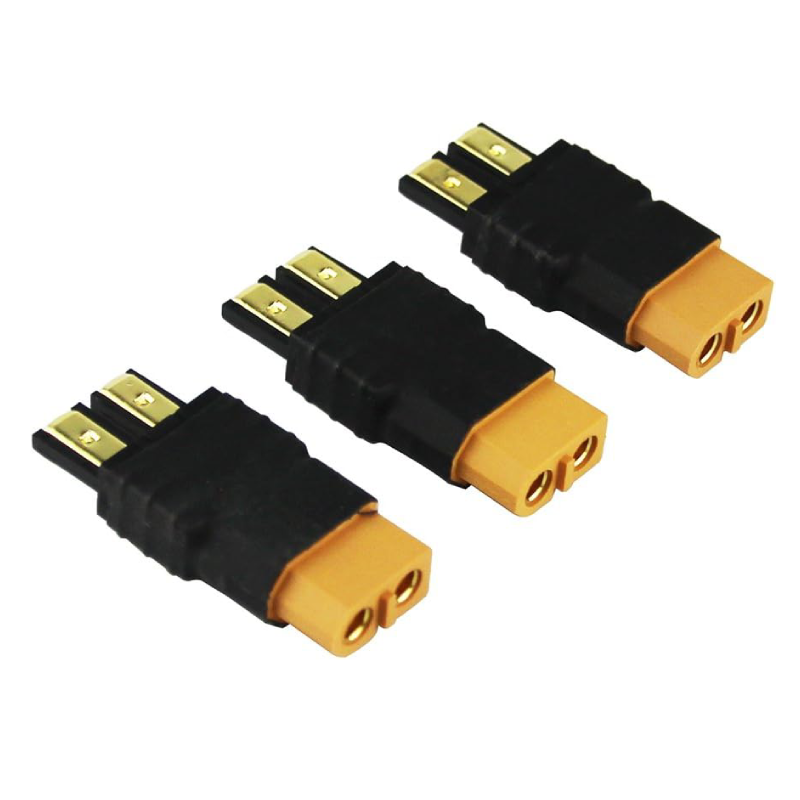 TRX Male to XT60 Female Connector RC Wireless Charger Adapter LiPo 3 Pack