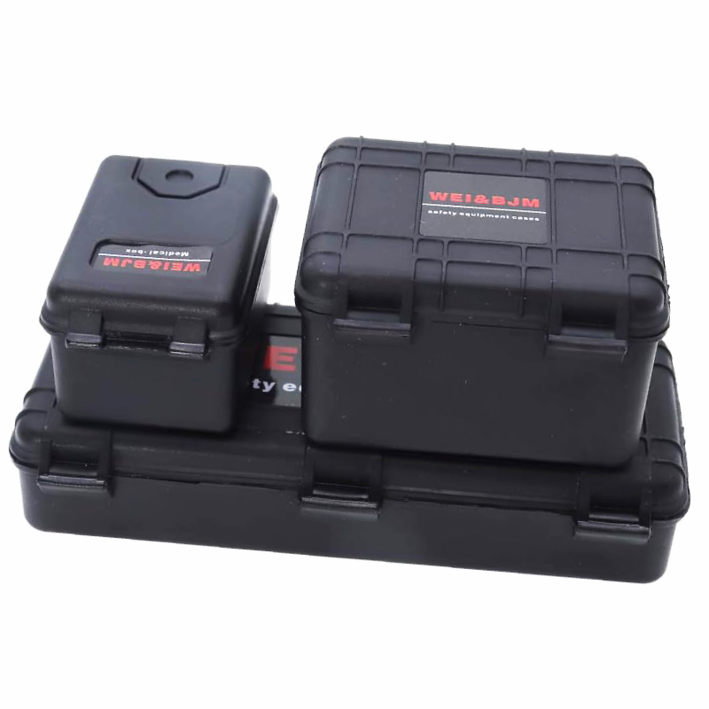 iflyrchobby 3Pcs 1/10 Mini Toolbox Trunk Decoration Accessories Black