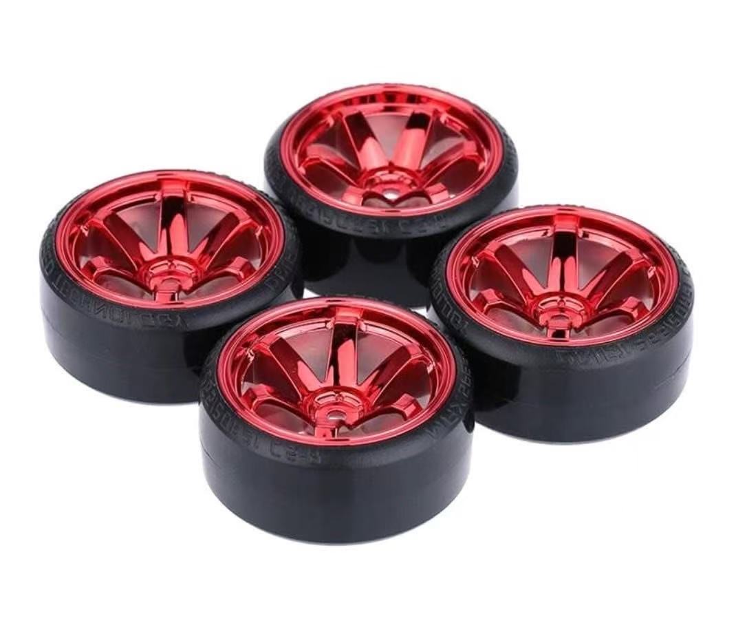 Drift Racing Wheel and Tire Set (4 Pieces)