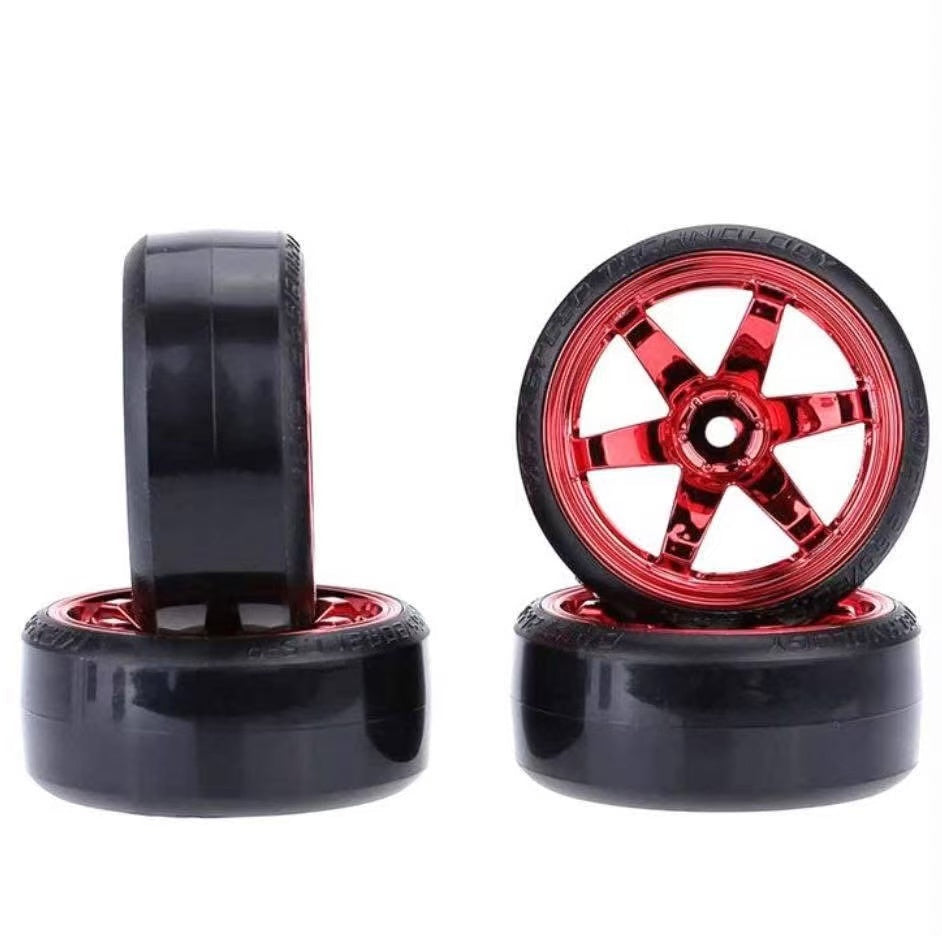 Drift Racing Wheel and Tire Set (4 Pieces)