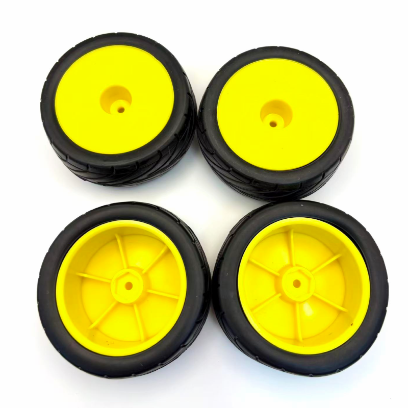 RC 85mm/3.34" Rubber Tires Front Rear Tyres 12mm Hex Wheel & RC 85mm/3.34" Rubber Tires Front Rear Tyres 12mm Hex Wheel