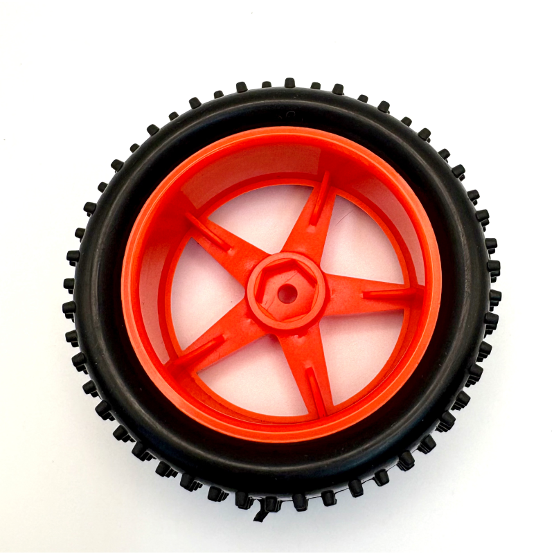 RC Cars 12mm Hex Hub Wheel Rims & Rubber Tires