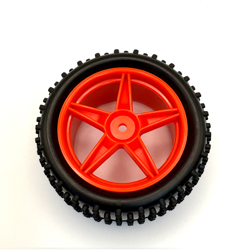 RC Cars 12mm Hex Hub Wheel Rims & Rubber Tires