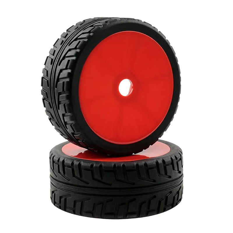 4pcs 1/8 RC Tires 17mm Hex Hard Disc Wheels and Tires