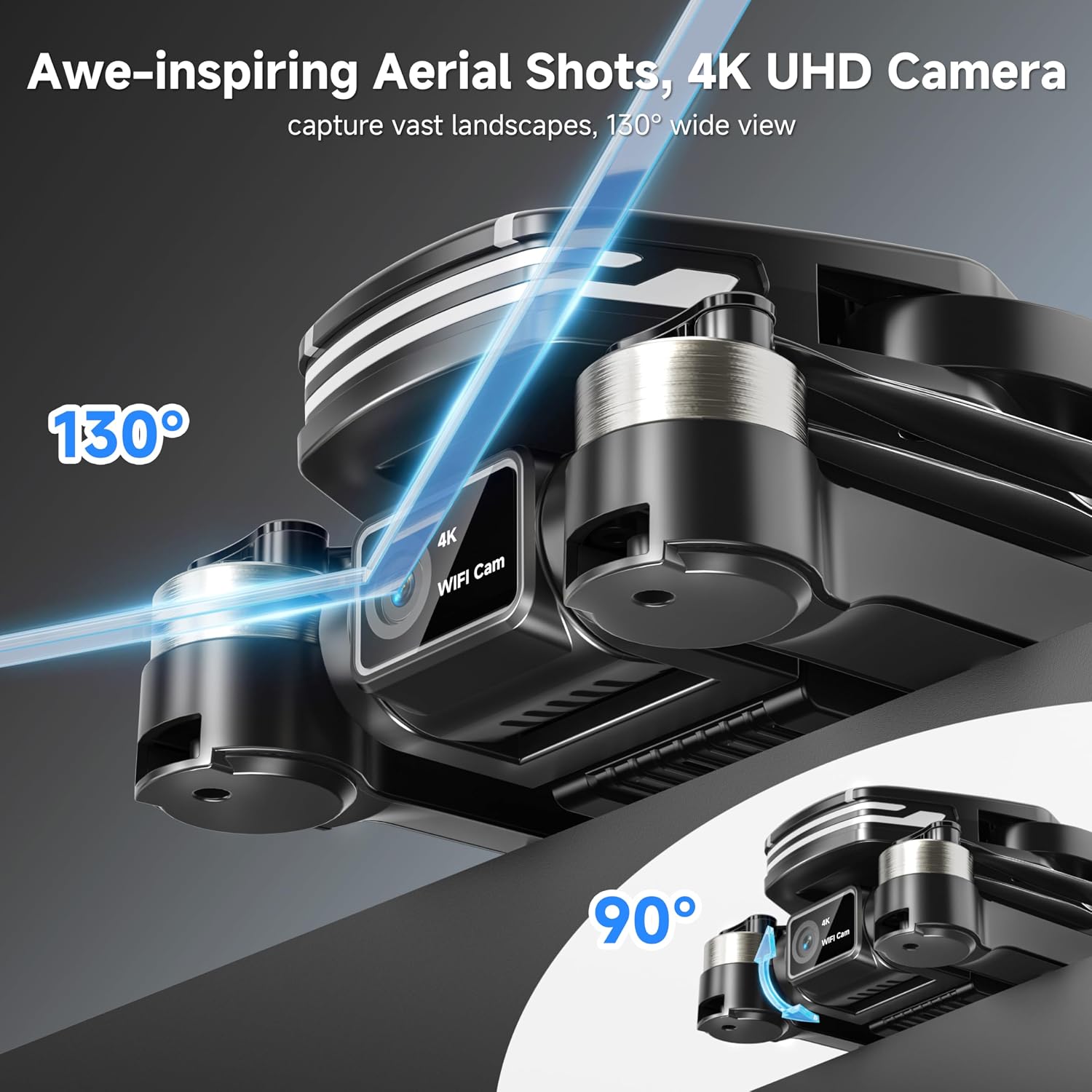FPV Drones with Camera for Adults 4K Brushless Motor Drone