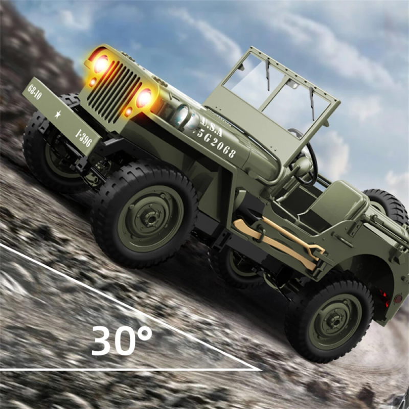 C8815 1/10 2.4G 4WD RC Car Willys Military Truck Off-Road Climbing